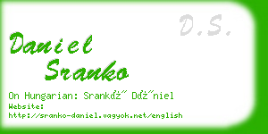 daniel sranko business card